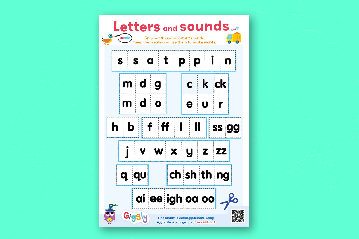Free Printable Letter Tiles for Phonics | Giggly.co.uk
