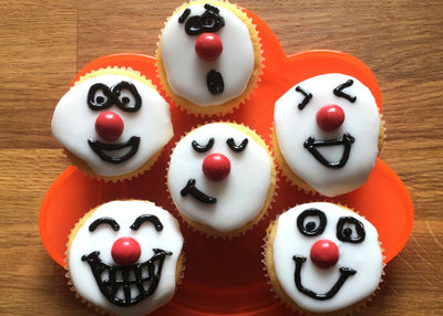 Easiest ever Red Nose Day cakes