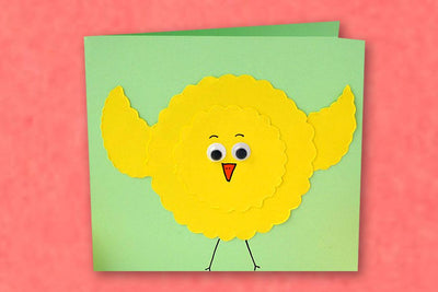 Make this chirpy Easter chick card