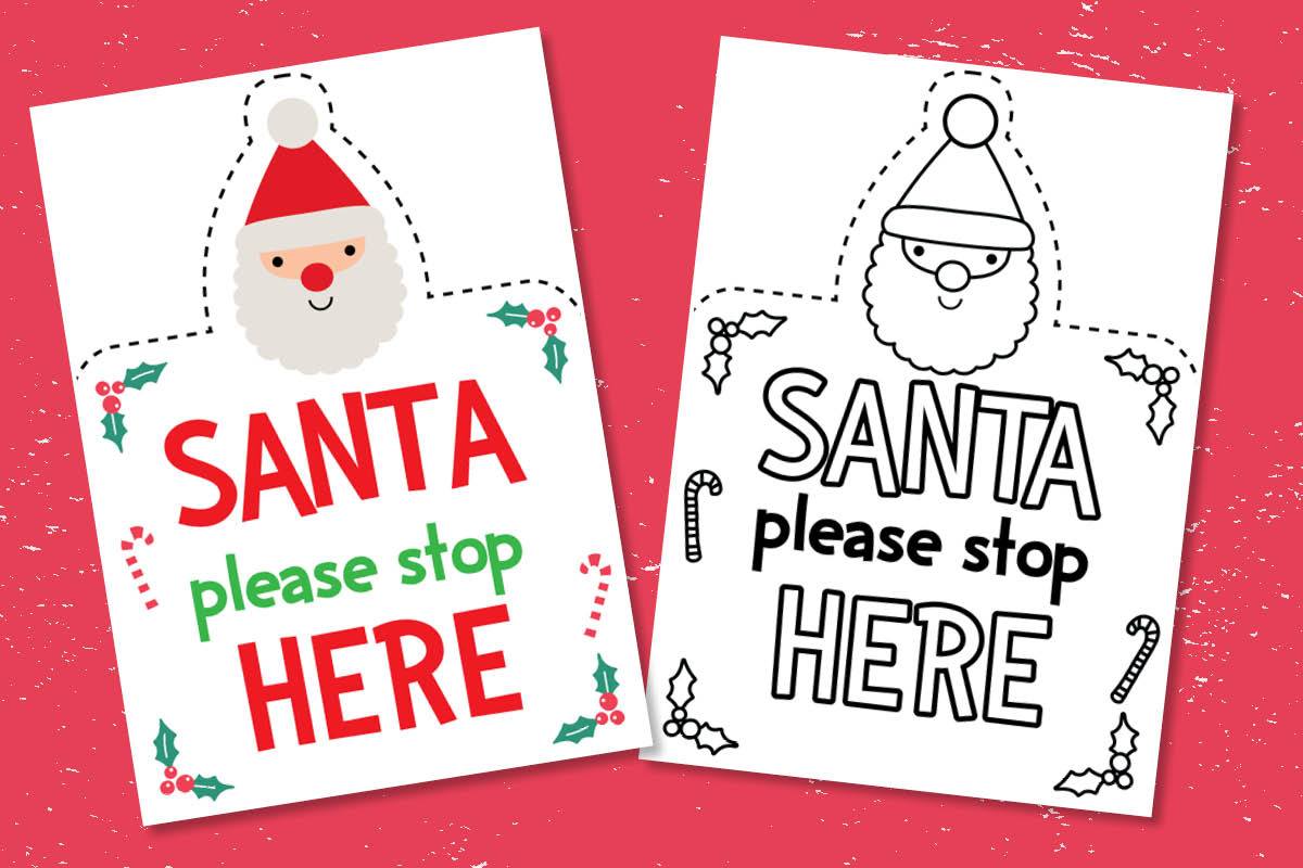 Santa Stop Here Sign – Free Printable | Giggly.co.uk santa-stop-here-sign-free-printable-giggly-co-uk