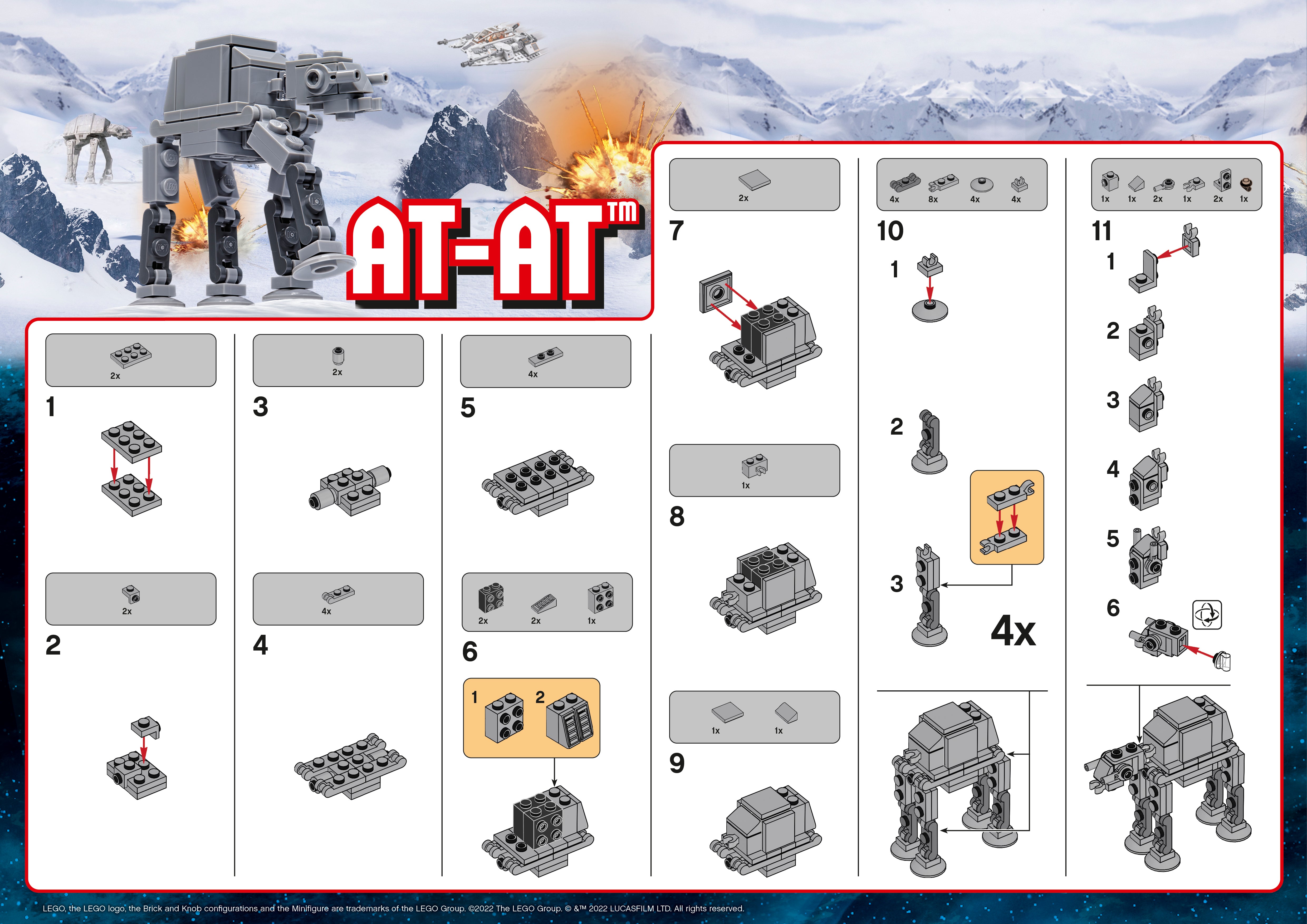 instructions for star wars lego Lego Star Wars Advent Calendar 2022 Instructions