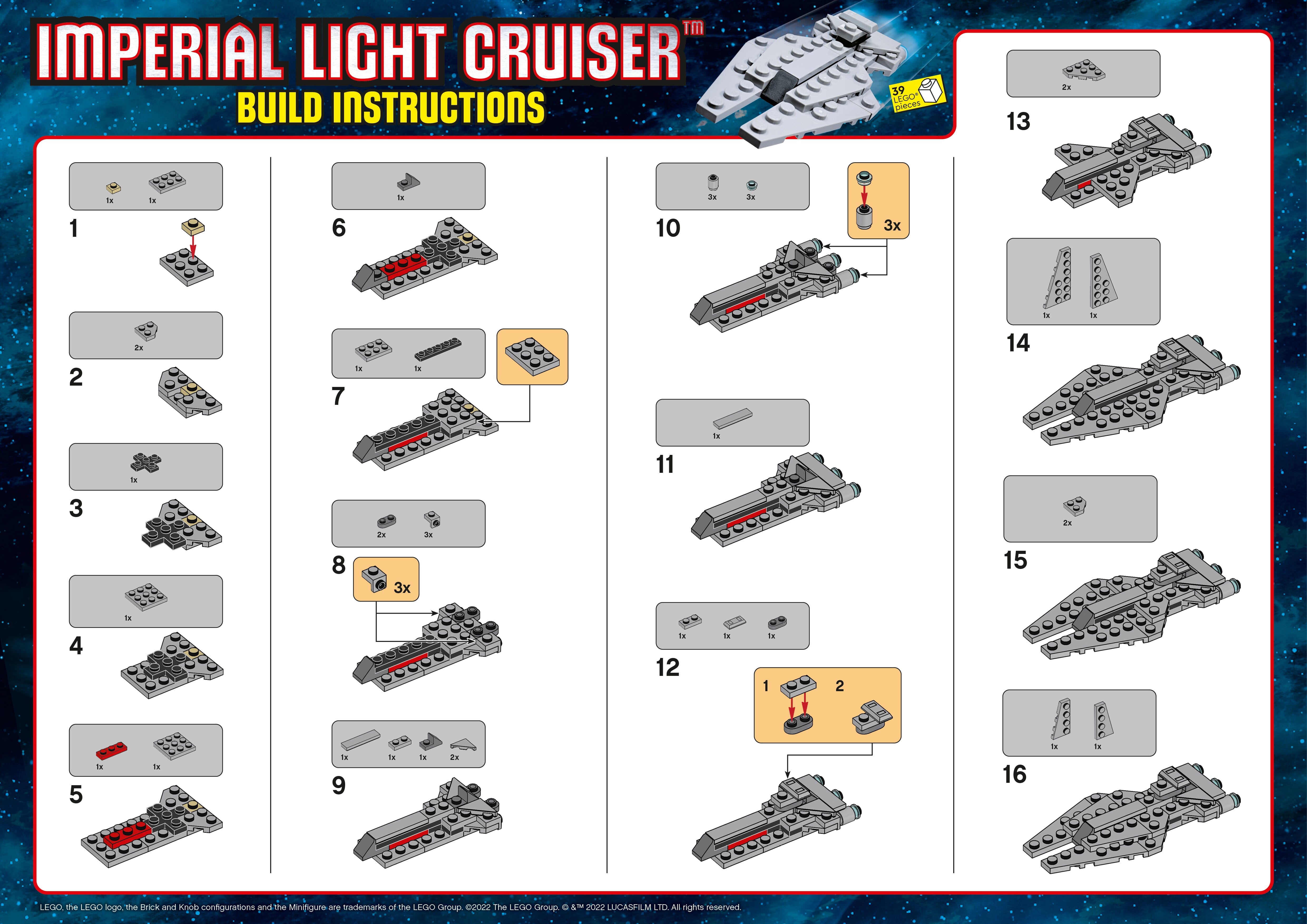 lego star wars instructions Lego Mini Star Destroyer Instructions
