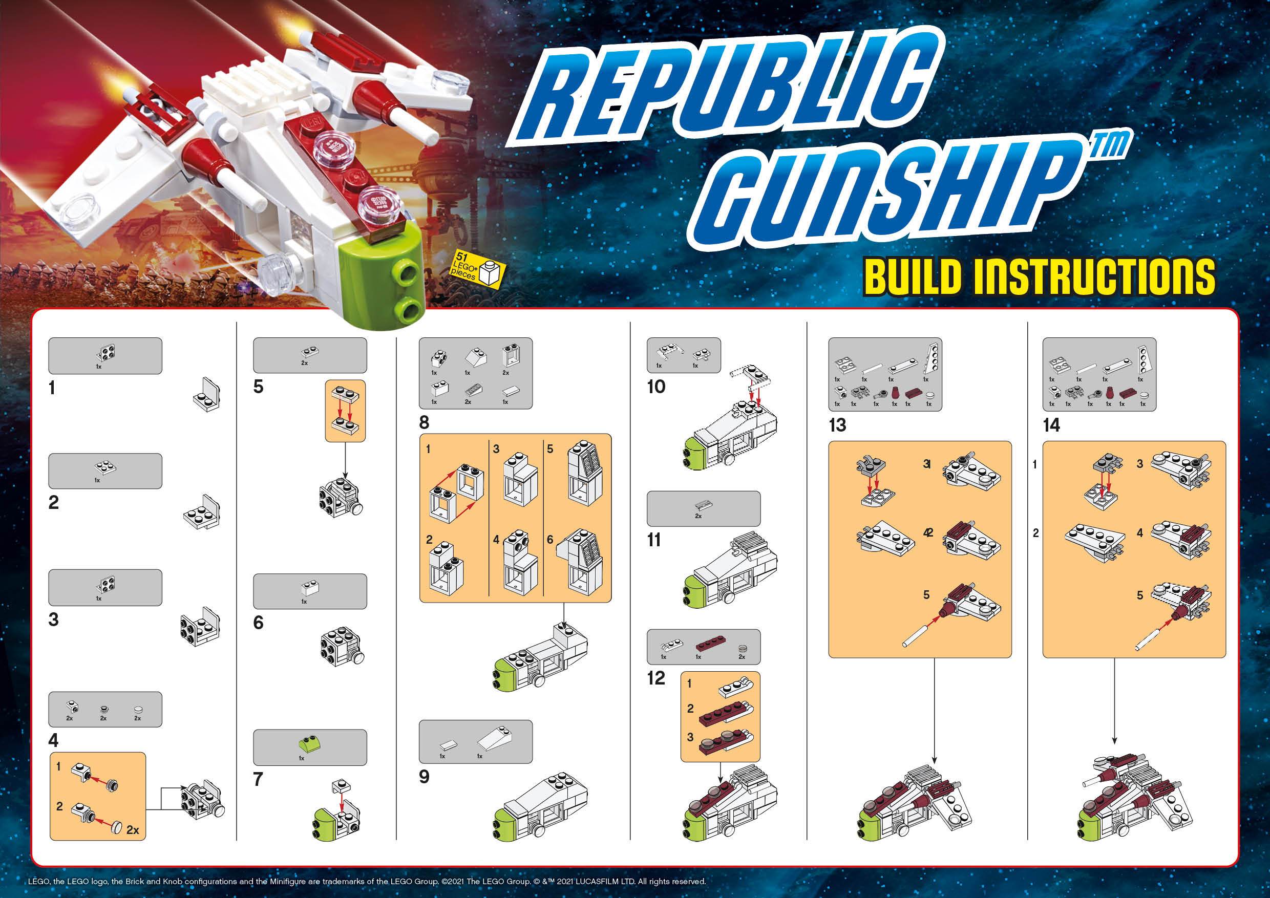 instructions for star wars lego Mini Lego Star Wars Ships Instructions