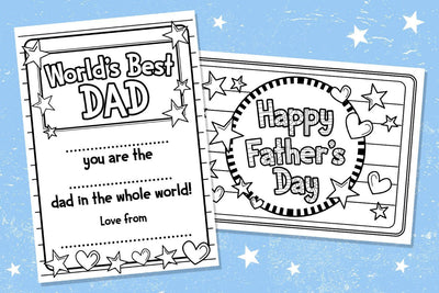 A fun Father's Day colouring activity