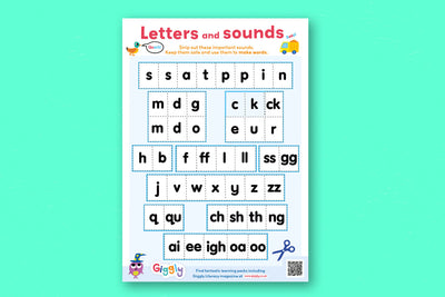 Build words with these letter tiles!