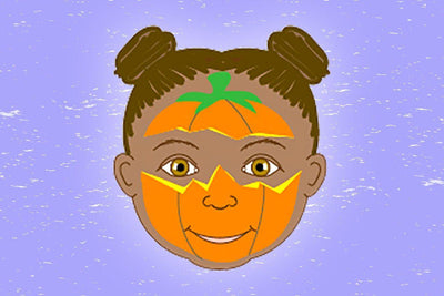 Easy peasy pumpkin face paint