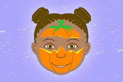 Easy peasy pumpkin face paint