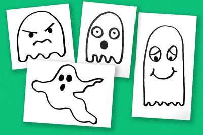 How to draw a spooky ghost!