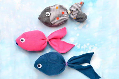 How to turn mini socks into fun fish!
