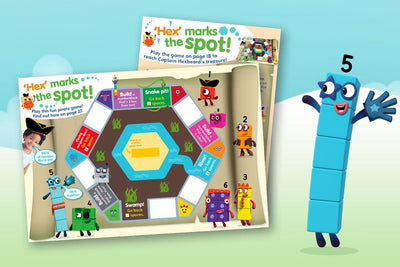 Hunt for treasure with this printable Numberblocks game