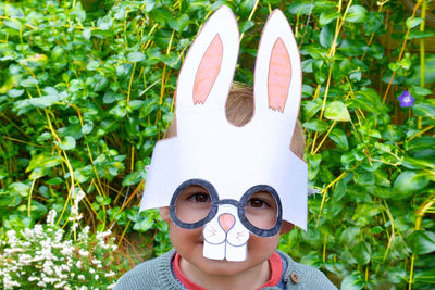 Easy bunny mask for Easter dress–up
