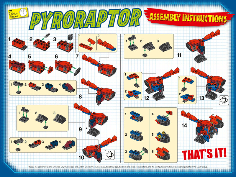 04 Pyroraptor 122329 LEGO® Jurassic World™ 