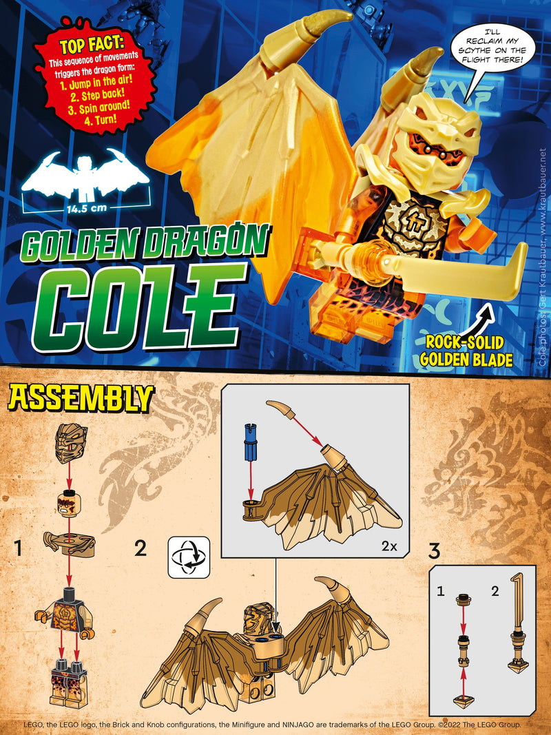 100 Golden Dragon Cole 892304 LEGO® NINJAGO® 
