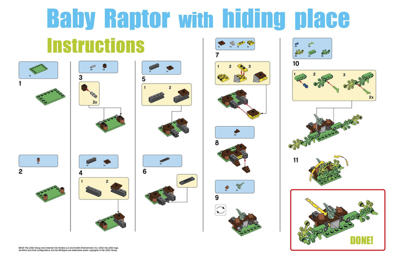 3 Raptor Ambush 121903 LEGO® Jurassic World™ 