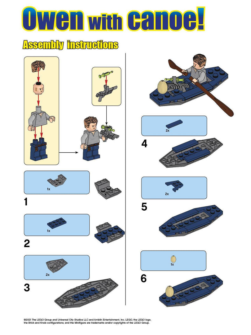 8 Owen with Canoe 122008 LEGO® Special 