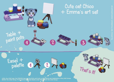 Cat and Emma's art set 561901 LEGO® Friends 