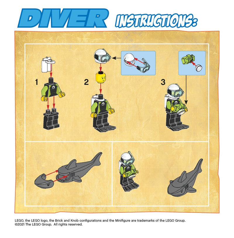 Diver & Shark 952019 LEGO® City 
