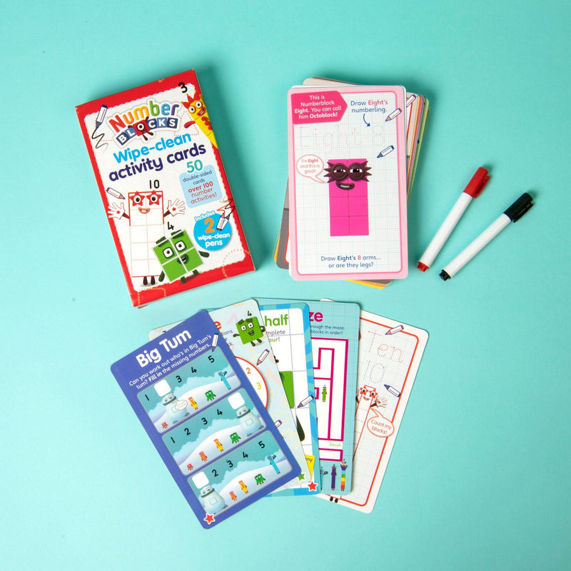 Numberblocks Wipe Clean Activity Cards Numberblocks IMC New Stock 